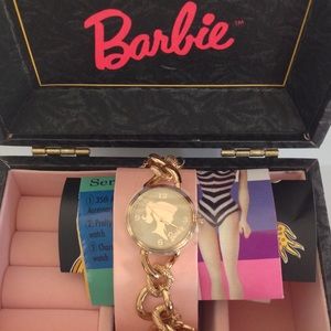 90's Vintage Barbie Charm Bracelet Watch